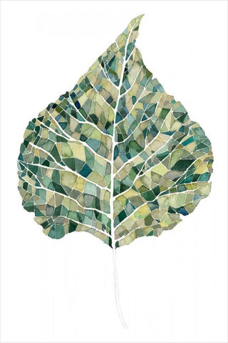 Verdant Details I Black Ornate Wood Framed Art Print with Double Matting by Popp, Grace