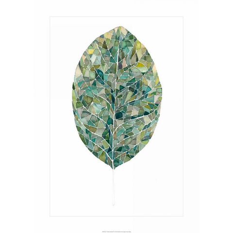 Verdant Details IV Black Modern Wood Framed Art Print with Double Matting by Popp, Grace