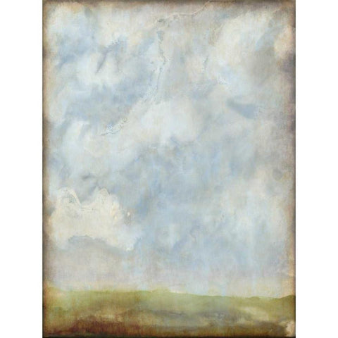 Aged Abstract Landscape II White Modern Wood Framed Art Print by McCavitt, Naomi