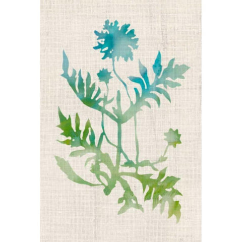 Watercolor Plants III Gold Ornate Wood Framed Art Print with Double Matting by McCavitt, Naomi