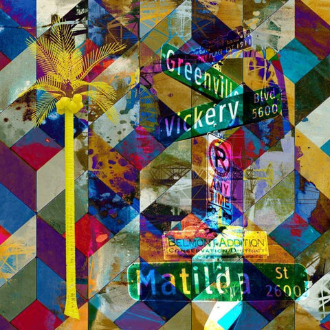 Greenville and Matilda - Dallas Black Ornate Wood Framed Art Print with Double Matting by Jasper, Sisa