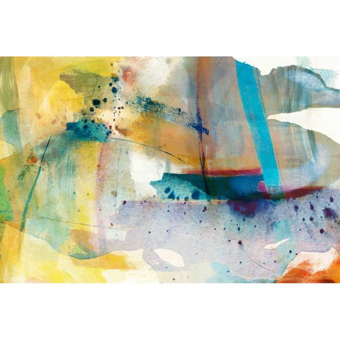 Deviation I Black Modern Wood Framed Art Print with Double Matting by Jasper, Sisa
