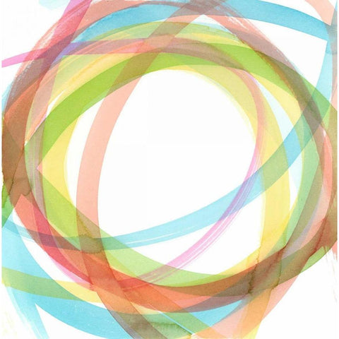 Full Color I White Modern Wood Framed Art Print by Meagher, Megan