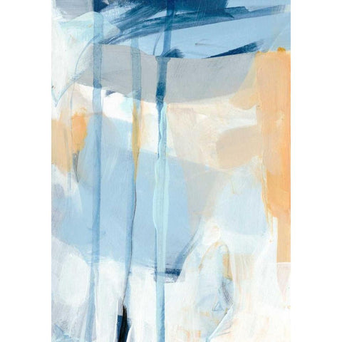 South Winds White Modern Wood Framed Art Print by Long, Christina