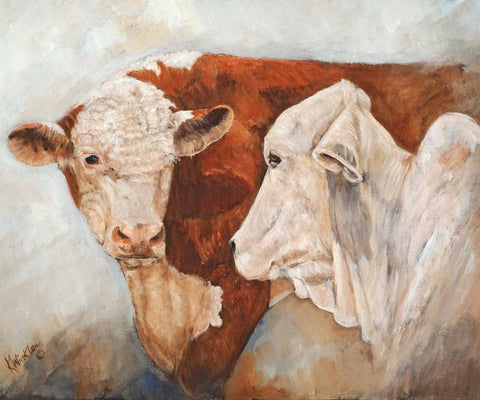 My Place or Yours I Black Ornate Wood Framed Art Print with Double Matting by Winkler, Kathy