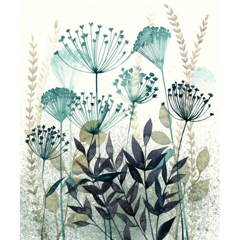 Allayed Floral II Black Modern Wood Framed Art Print by Popp, Grace