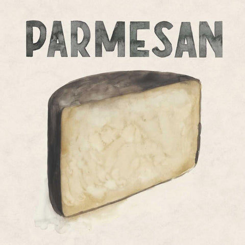 Fromage II White Modern Wood Framed Art Print with Double Matting by Popp, Grace