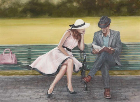 Prologue Black Ornate Wood Framed Art Print with Double Matting by Harper, Ethan