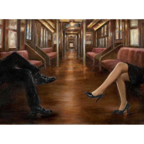 Last Stop Gold Ornate Wood Framed Art Print with Double Matting by Harper, Ethan