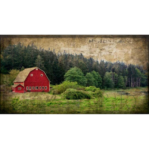 Widbys Barn I Gold Ornate Wood Framed Art Print with Double Matting by Perry, Rachel