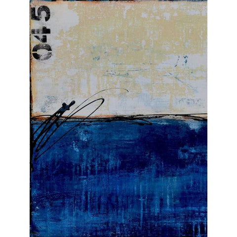Beach 45 I Black Modern Wood Framed Art Print by Ashley, Erin