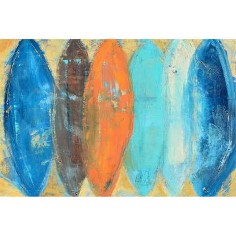 Navaho Summer Black Modern Wood Framed Art Print by Ashley, Erin