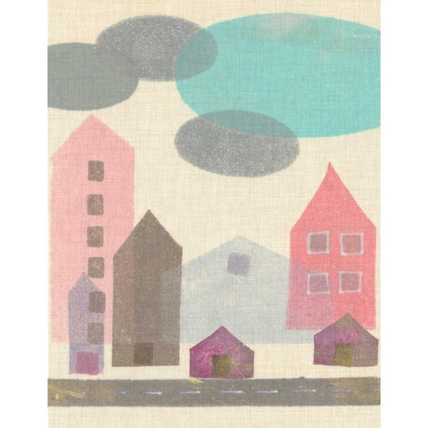 Abode I Black Modern Wood Framed Art Print by Galapon, Nikki