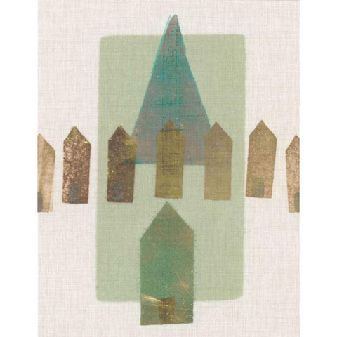 Abode III White Modern Wood Framed Art Print by Galapon, Nikki