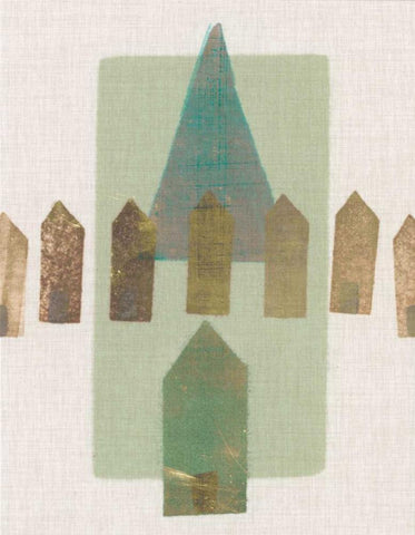 Abode III Black Ornate Wood Framed Art Print with Double Matting by Galapon, Nikki