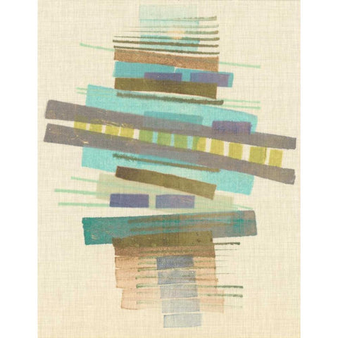 Balancing I Gold Ornate Wood Framed Art Print with Double Matting by Galapon, Nikki
