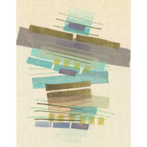 Balancing II White Modern Wood Framed Art Print by Galapon, Nikki