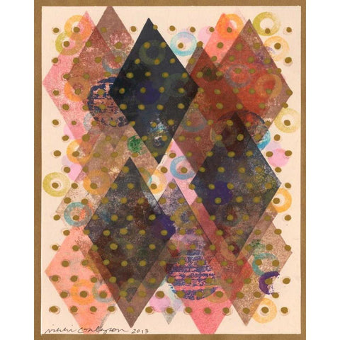 Inked Triangles I White Modern Wood Framed Art Print by Galapon, Nikki