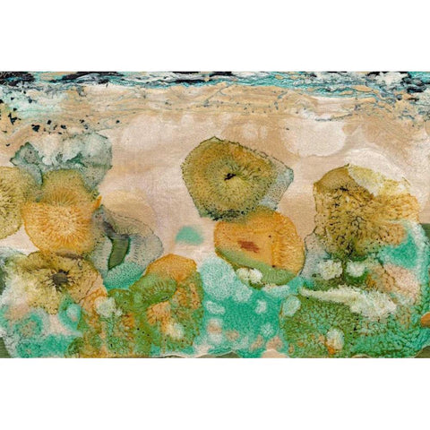 Beneath the Waves I Black Modern Wood Framed Art Print by Ludwig, Alicia