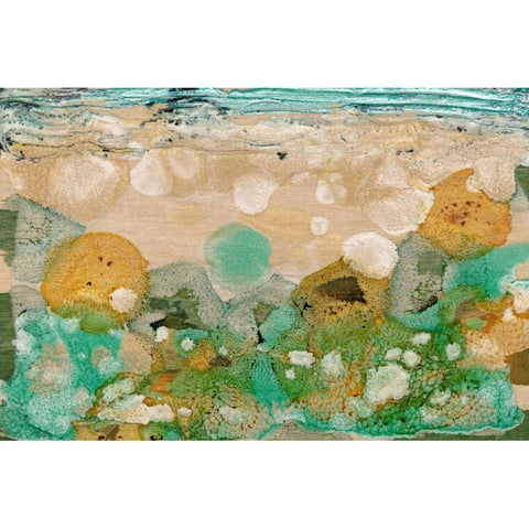 Beneath the Waves II Black Modern Wood Framed Art Print by Ludwig, Alicia