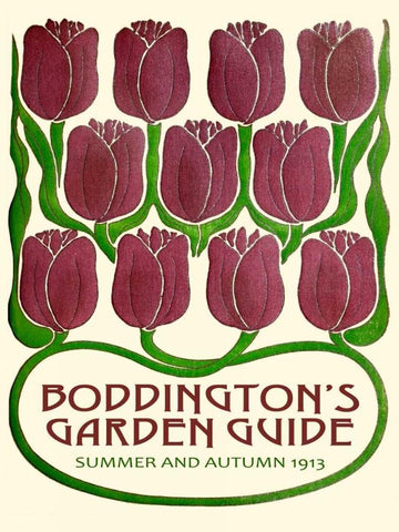 Boddingtons Garden Guide III Black Ornate Wood Framed Art Print with Double Matting by Vision Studio