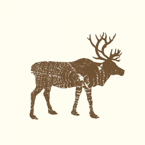 Timber Animals I Black Modern Wood Framed Art Print by Hambly, Anna