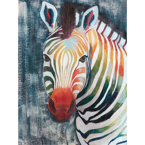 Prism Zebra II Gold Ornate Wood Framed Art Print with Double Matting by Popp, Grace
