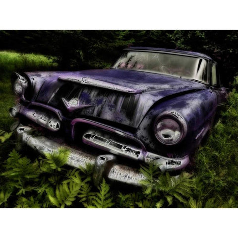 Rusty Auto II Black Modern Wood Framed Art Print by Burchett, P.H.