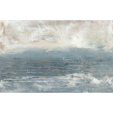 Pale Blue I Gold Ornate Wood Framed Art Print with Double Matting by Bramma, Lila