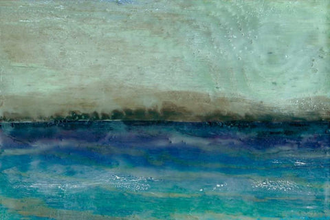 Inlet View II Black Ornate Wood Framed Art Print with Double Matting by Ludwig, Alicia