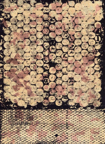 Speckled Matter I White Modern Wood Framed Art Print with Double Matting by Guthrie, Jenna