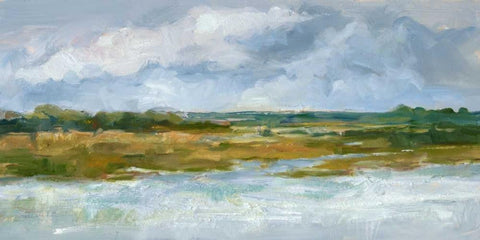 May Skies I Black Ornate Wood Framed Art Print with Double Matting by Harper, Ethan