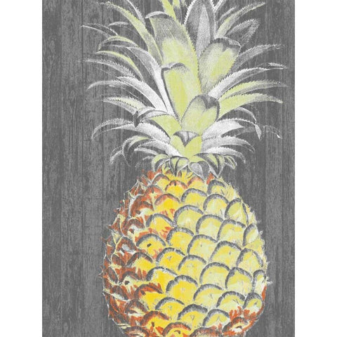 Vibrant Pineapple Splendor II Gold Ornate Wood Framed Art Print with Double Matting by Studio W