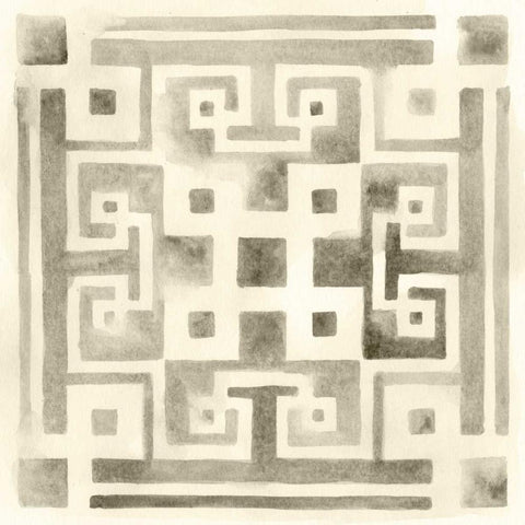 Neutral Impressions IV Black Ornate Wood Framed Art Print with Double Matting by Vess, June Erica