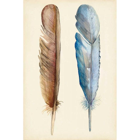 Plumage I Black Modern Wood Framed Art Print with Double Matting by Ludwig, Alicia