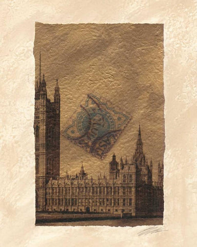 Travel Snapshots IV White Modern Wood Framed Art Print with Double Matting by Butler, John