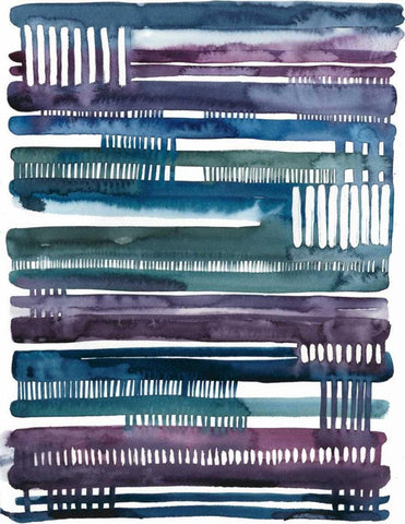 Collapse I White Modern Wood Framed Art Print with Double Matting by Popp, Grace