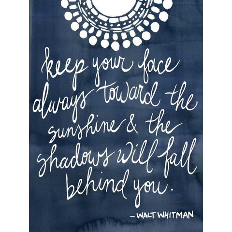 Sun Quote II Black Modern Wood Framed Art Print by Popp, Grace