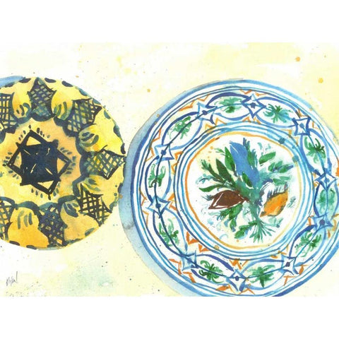 Plate Study II Black Modern Wood Framed Art Print by Dixon, Samuel