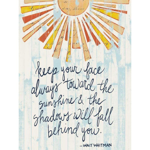 Sunny Day Words II Black Modern Wood Framed Art Print with Double Matting by Popp, Grace