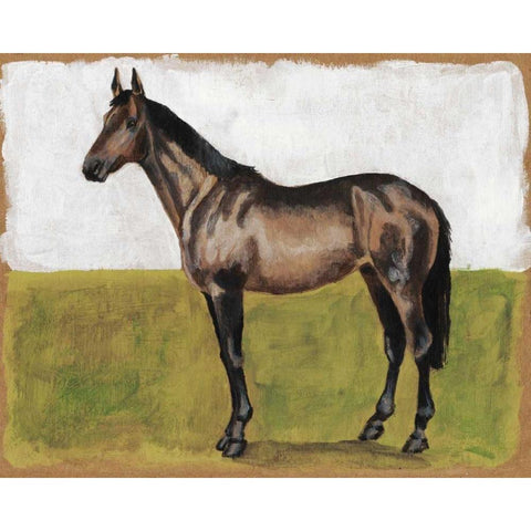 Equestrian Studies IV Gold Ornate Wood Framed Art Print with Double Matting by McCavitt, Naomi