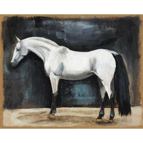 Equestrian Studies VI Black Modern Wood Framed Art Print with Double Matting by McCavitt, Naomi