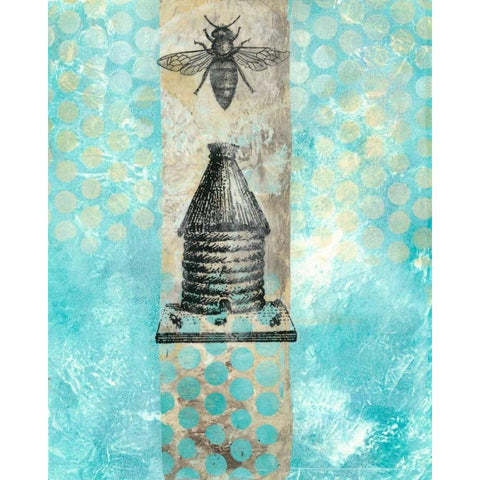 Vintage Beekeeper I White Modern Wood Framed Art Print by McCavitt, Naomi