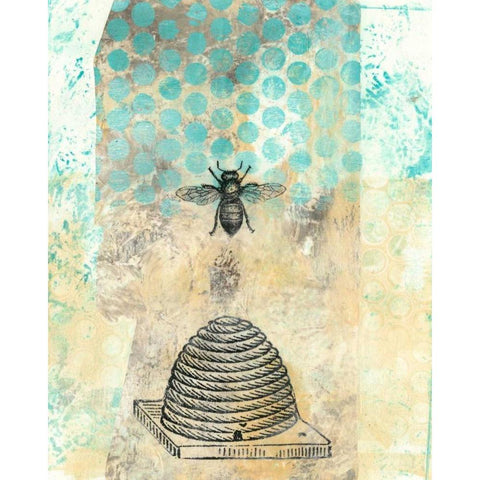 Vintage Beekeeper II White Modern Wood Framed Art Print by McCavitt, Naomi