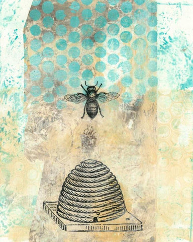 Vintage Beekeeper II Black Ornate Wood Framed Art Print with Double Matting by McCavitt, Naomi