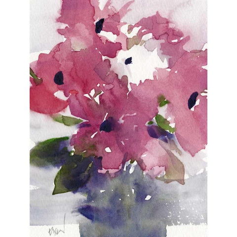 Floral Between I Gold Ornate Wood Framed Art Print with Double Matting by Dixon, Samuel