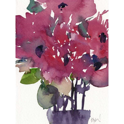 Floral Between II Gold Ornate Wood Framed Art Print with Double Matting by Dixon, Samuel