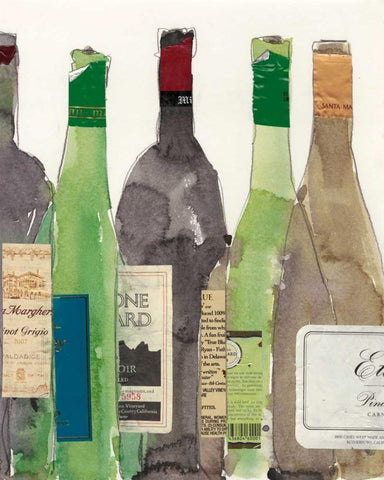 Dinner Party I Black Ornate Wood Framed Art Print with Double Matting by Dixon, Samuel