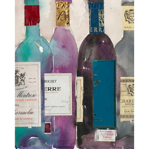 Dinner Party II White Modern Wood Framed Art Print by Dixon, Samuel