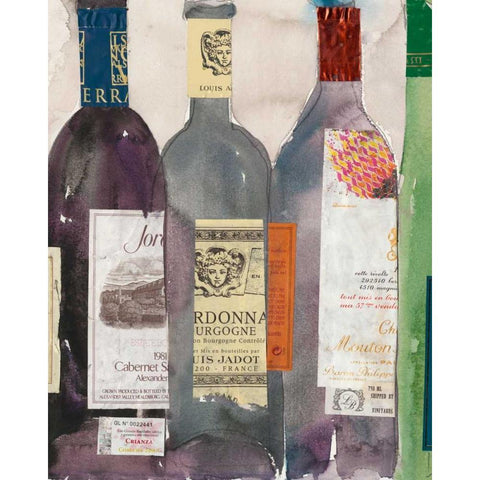 Dinner Party III Black Modern Wood Framed Art Print with Double Matting by Dixon, Samuel